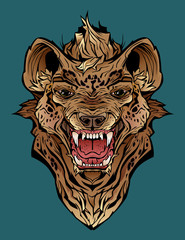 angry hyena.