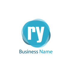 Initial Letter RY Logo Template Design