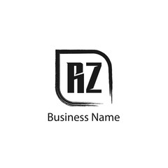 Obraz premium Initial Letter RZ Logo Template Design