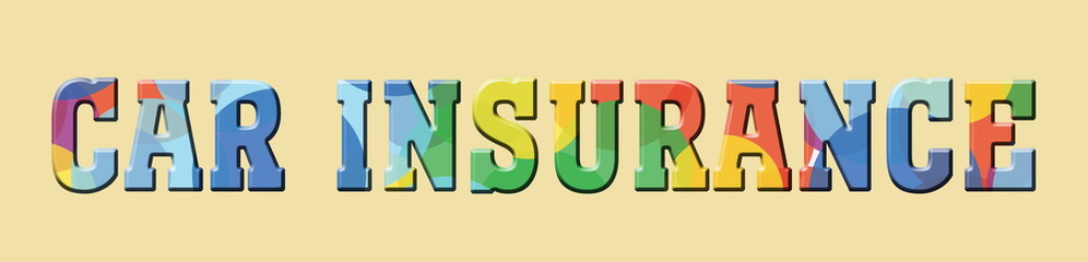 Car Insurence Multicolor banner logo