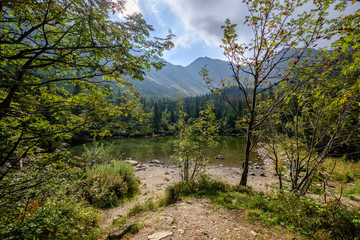 Fototapeta na wymiar hiking trail in tatra mountains in Slovakia