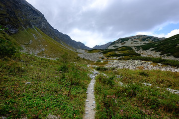 hiking trail in tatra mountains in Slovakia © Martins Vanags