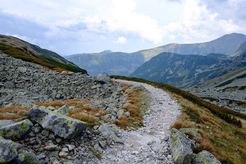 hiking trail in tatra mountains in Slovakia © Martins Vanags