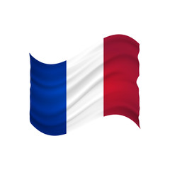 France undulating flag vector (drapeau france)