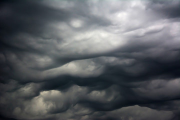 Thunderclouds. Storm clouds before the storm.