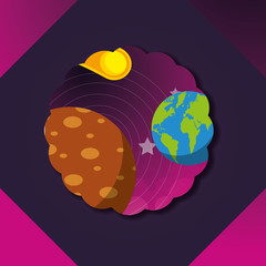 space solar system concept