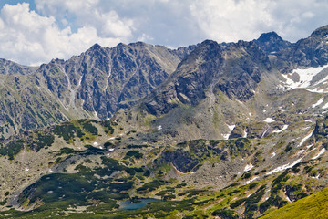 Obraz premium Mountain landscape, Tatra National park, Poland. High Tatras, Carpathian mountains