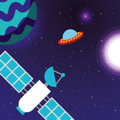 Fototapeta premium space solar system concept