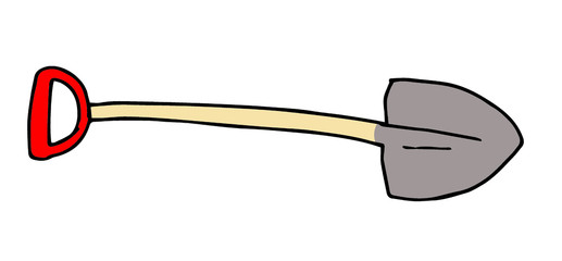 Simple illustration of a shovel