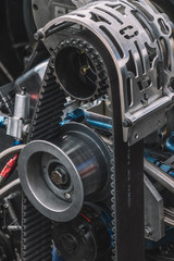 Obraz na płótnie Canvas Dragster engine details, racing car, racing engine 