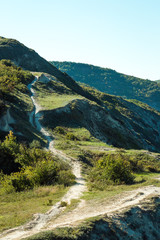 The beginning of the Caucasus mountains, the village of Su-Psekh, Krasnodar Territory, Anapa