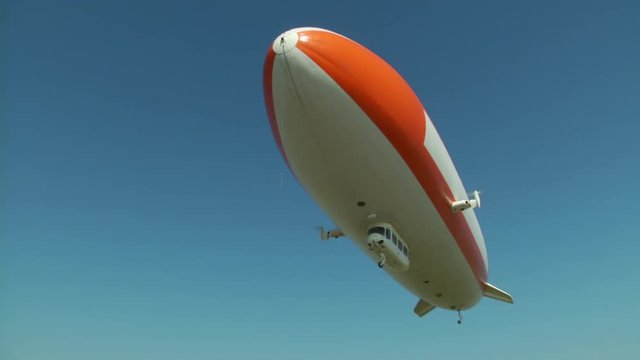 Zeppelin Airship Blimp Landing Close Up