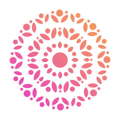 Colorful Mandala Shape. Ornament. Vector.