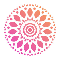 Colorful Mandala Shape. Ornament. Vector.