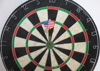 darts, dart, american flag, red, white, blue, bullseye