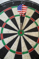 darts, dart, american flag, red, white, blue, bullseye
