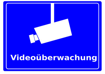 Schild Videoüberwachung