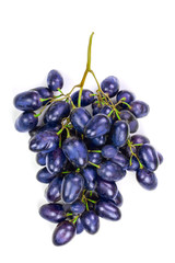 green grapes isolated on the white background