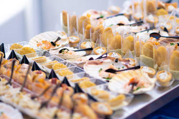 Refined buffet at a party