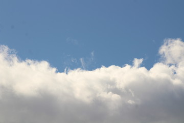 blue sky and clouds