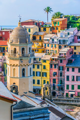 Picturesque town of Vernazza, Liguria, Italy © monticellllo