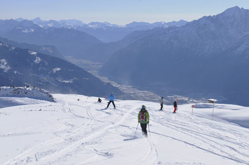 Austrian alps: The winter sport region in Lienz City in East Tirol