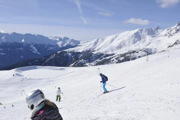 Fotobehang Austrian alps: The winter sport region in Lienz City in East Tirol © gmcphotopress