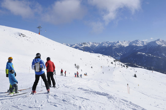 Austrian alps: The winter sport region in Lienz City in East Tirol