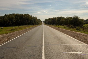 Fototapeta premium the road passes through picturesque places