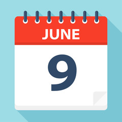 June 9 - Calendar Icon
