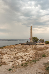 Fototapeta premium August 30, 2018, Russia, Crimea, Kerch, Obelisk of Glory on Mount Mithridates