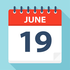 June 19 - Calendar Icon