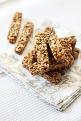 Gozinaki bars made of sunflower seeds and honey