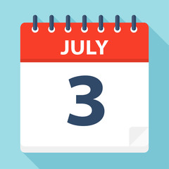 July 3 - Calendar Icon