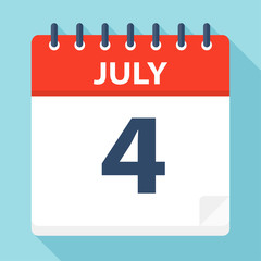 July 4 - Calendar Icon