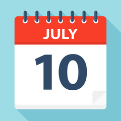 July 10 - Calendar Icon
