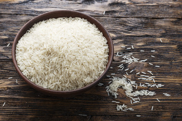raw rice place for text