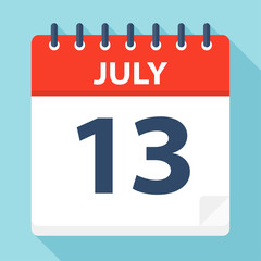 July 13 - Calendar Icon