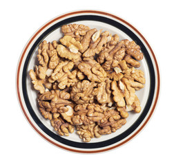 Walnuts in plate
