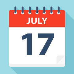 July 17 - Calendar Icon