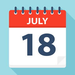 July 18 - Calendar Icon