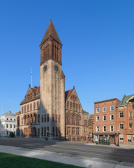 Exterior of the historic Albany City Hall in Albany, New York