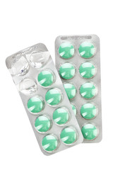 blister with green tablet
