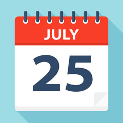 July 25 - Calendar Icon
