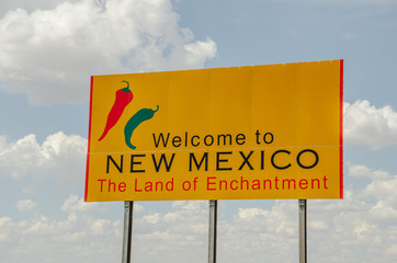 New Mexico Welcome Sign
