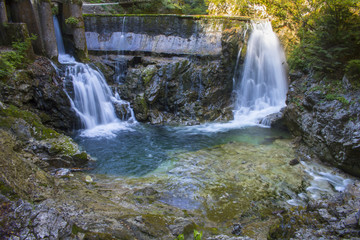 Fototapeta premium Vintgar gorge, Slovenia, Beautiful environmental place