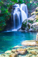 Vintgar gorge, Slovenia, Beautiful environmental place - 224055799