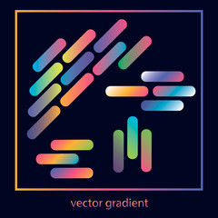 Collection of vector gradients for modern graphic design.