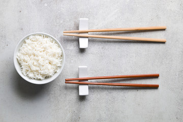 Chopsticks and rice