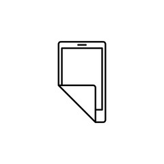 New mobile elastic phone icon. Element of future technology icon for mobile concept and web apps. Thin line New mobile elastic phone icon can be used for web and mobile